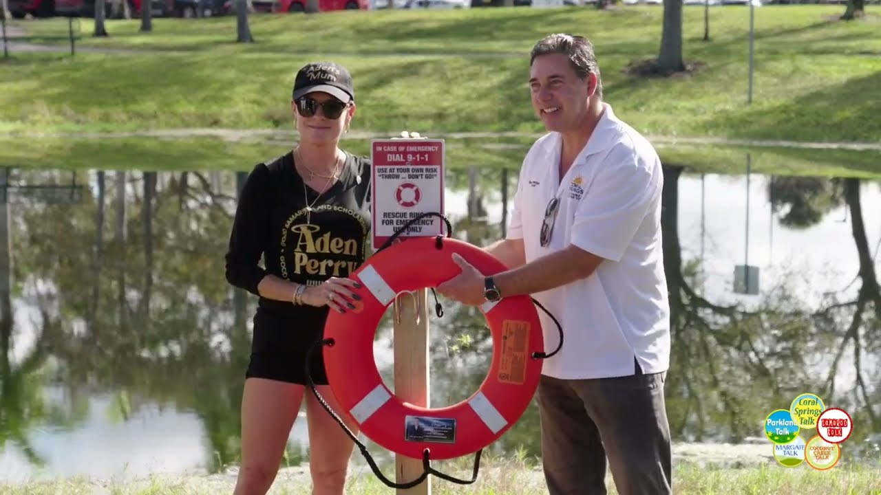 Coral Springs Installs 18 Water Rescue Rings in Honor of Drowning Victim