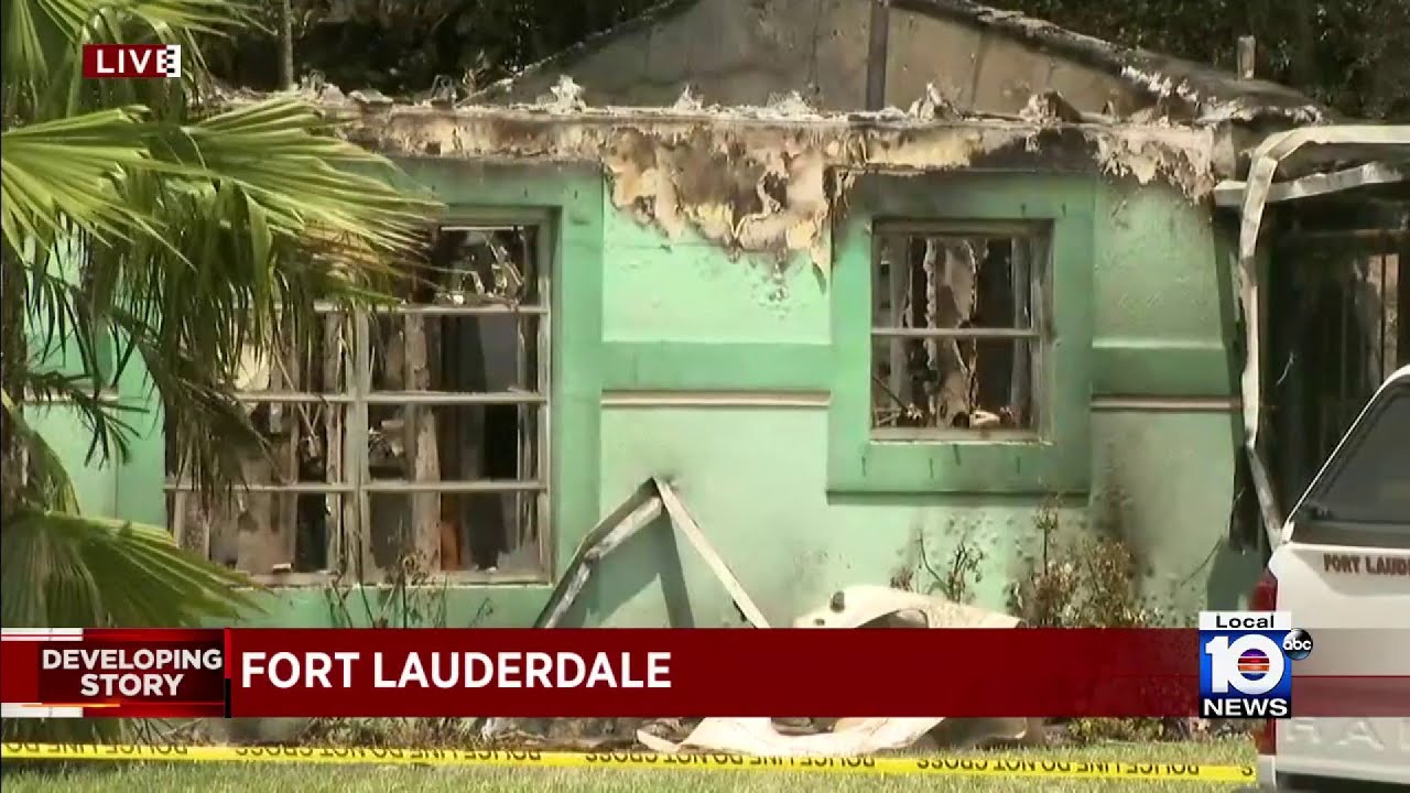 Fire destroys home after 2 deaths in Fort Lauderdale