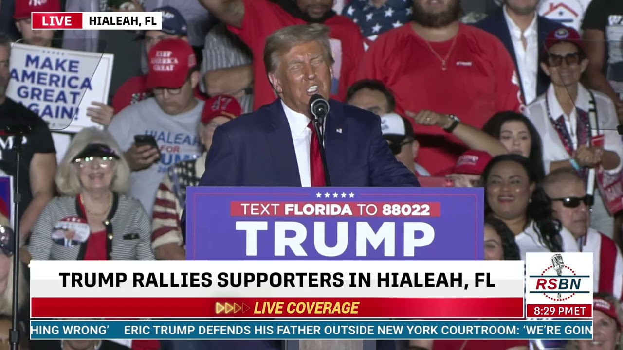 FULL SPEECH: President Donald J. Trump to hold a rally in Hialeah, Florida – 11/8/23