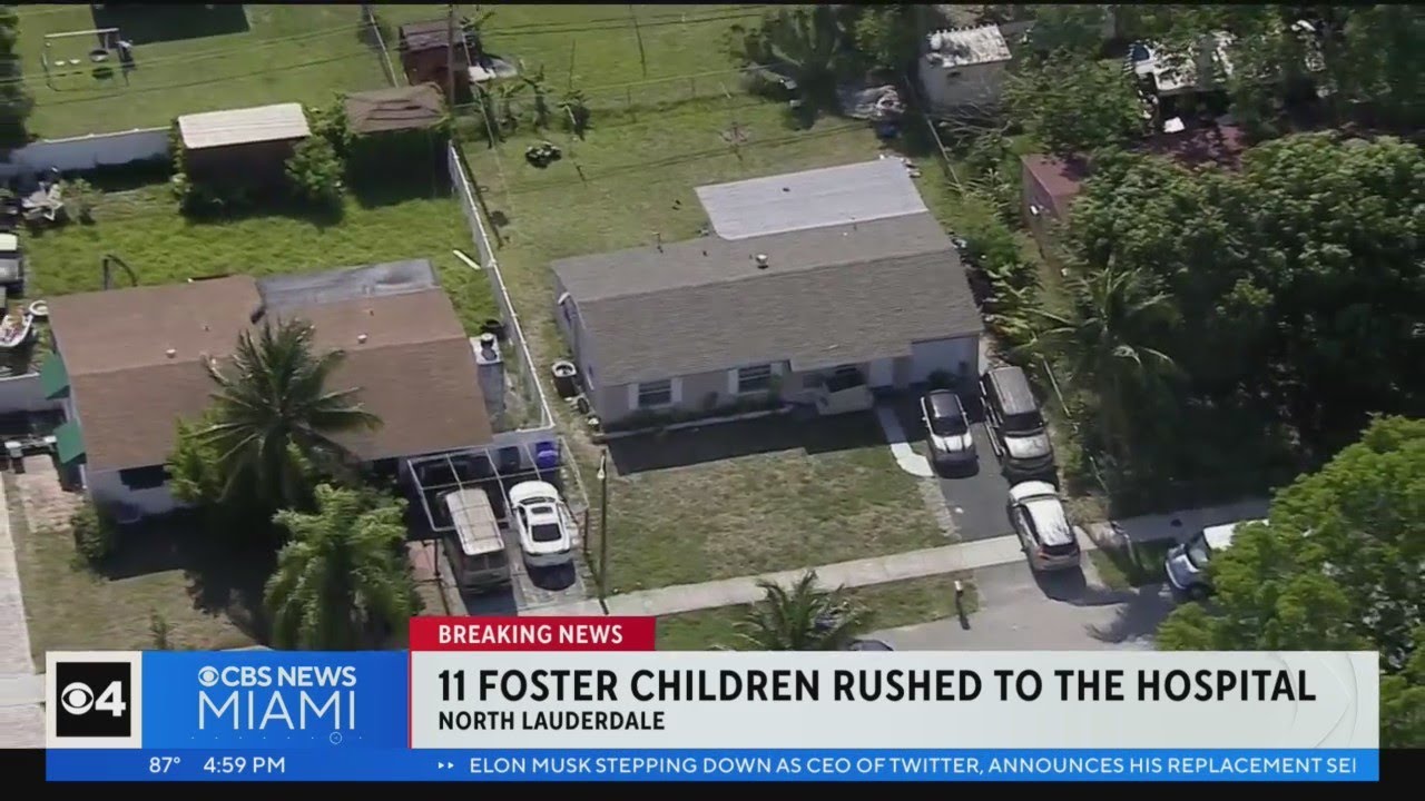 11 Foster children rushed to the hospital in Fort Lauderdale
