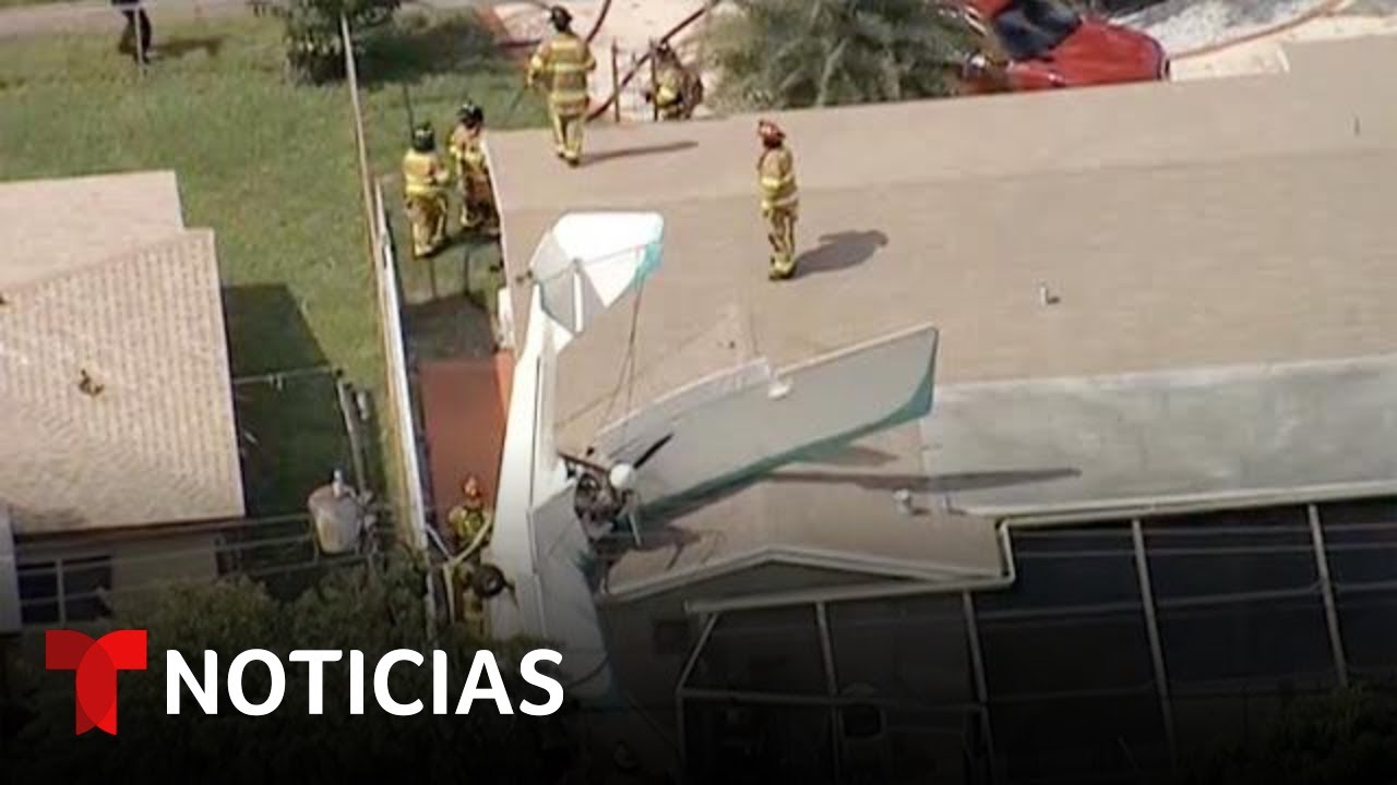 Una avioneta cae entre dos casas en Miramar, Florida