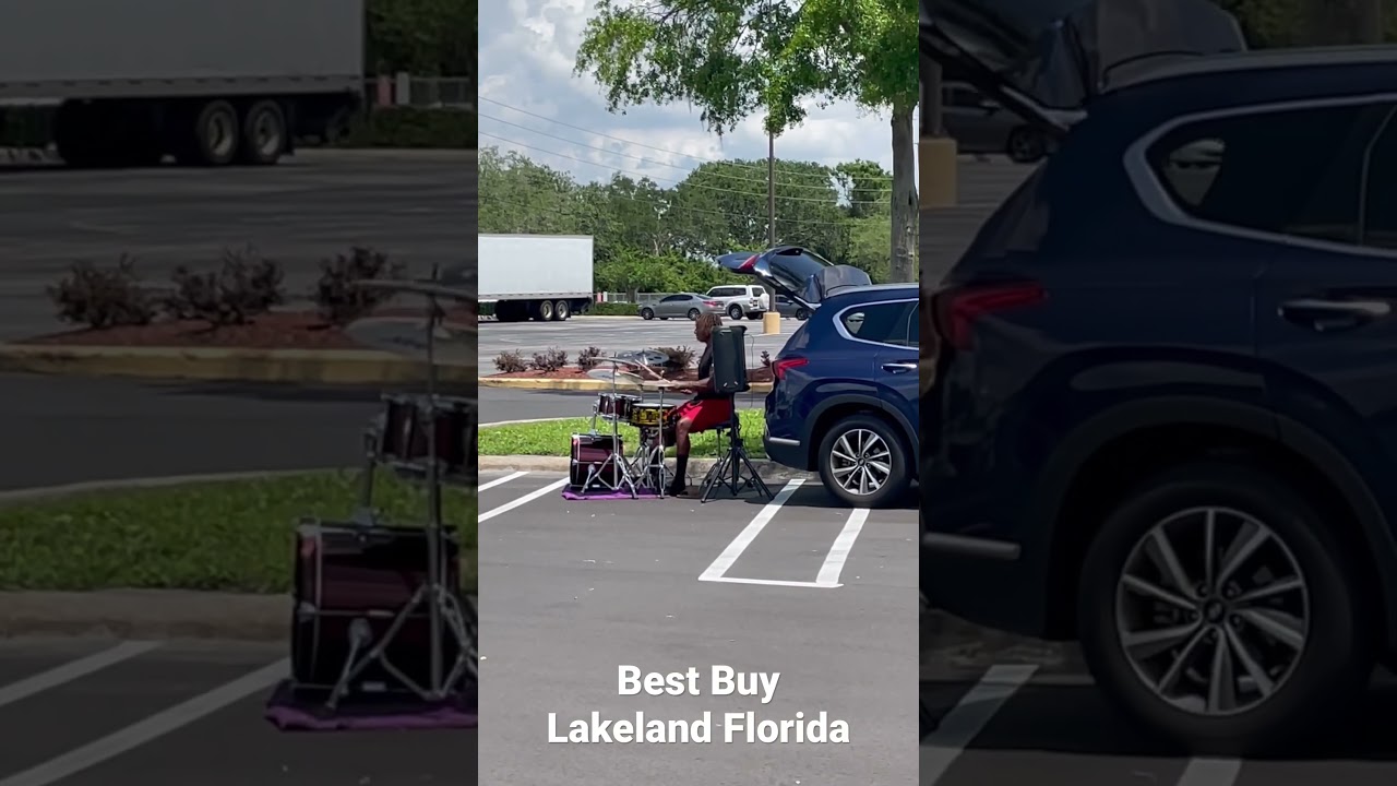 Drummer Boy Parking Lot Entertainment BEST BUY Lakeland Florida