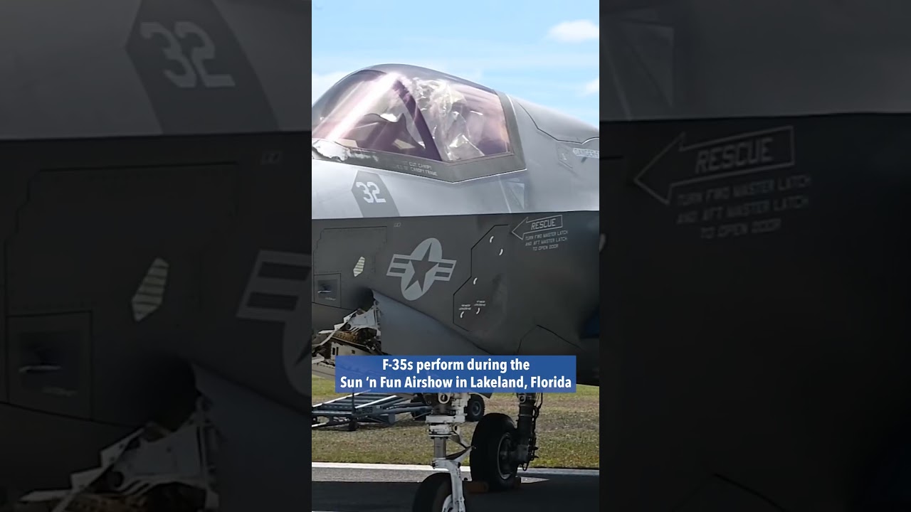 F-35A Demo Team Sun 'n Fun Airshow Lakeland, Florida #short #shorts