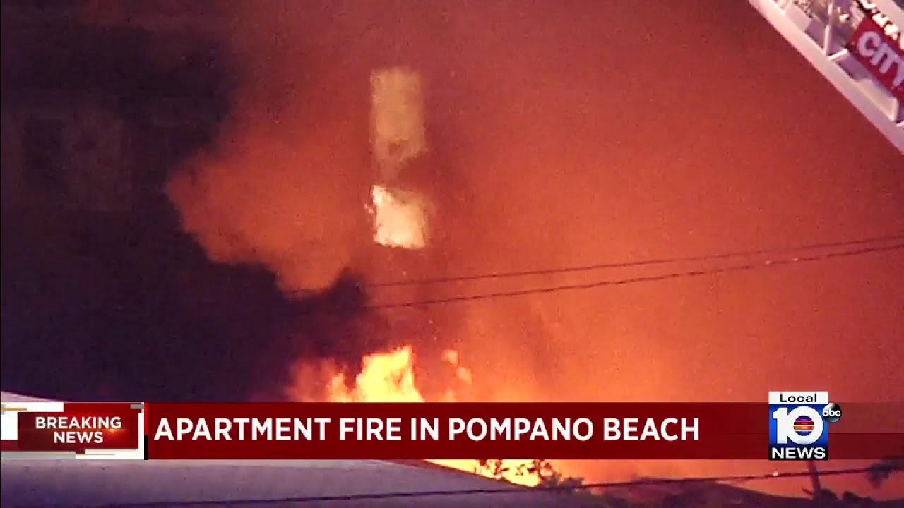 Firefighters respond to apartment fire in Pompano Beach