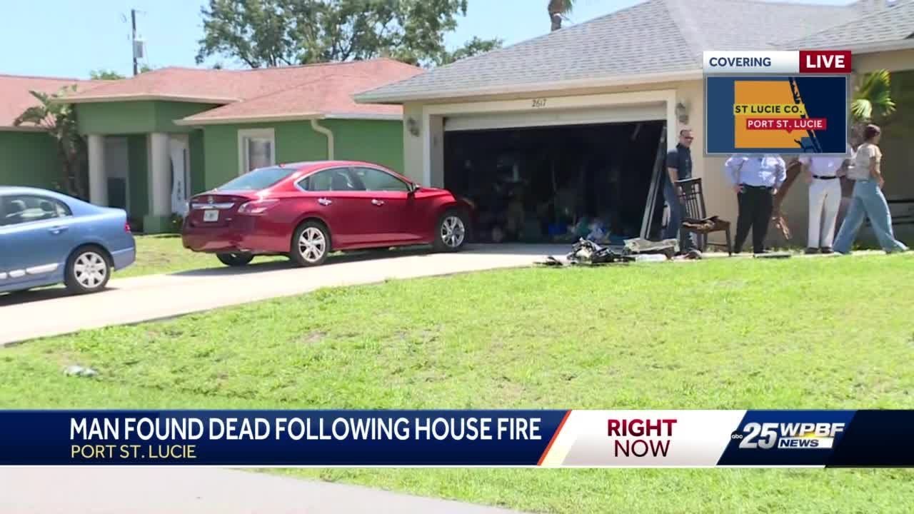 Man found dead following house fire in Port St. Lucie