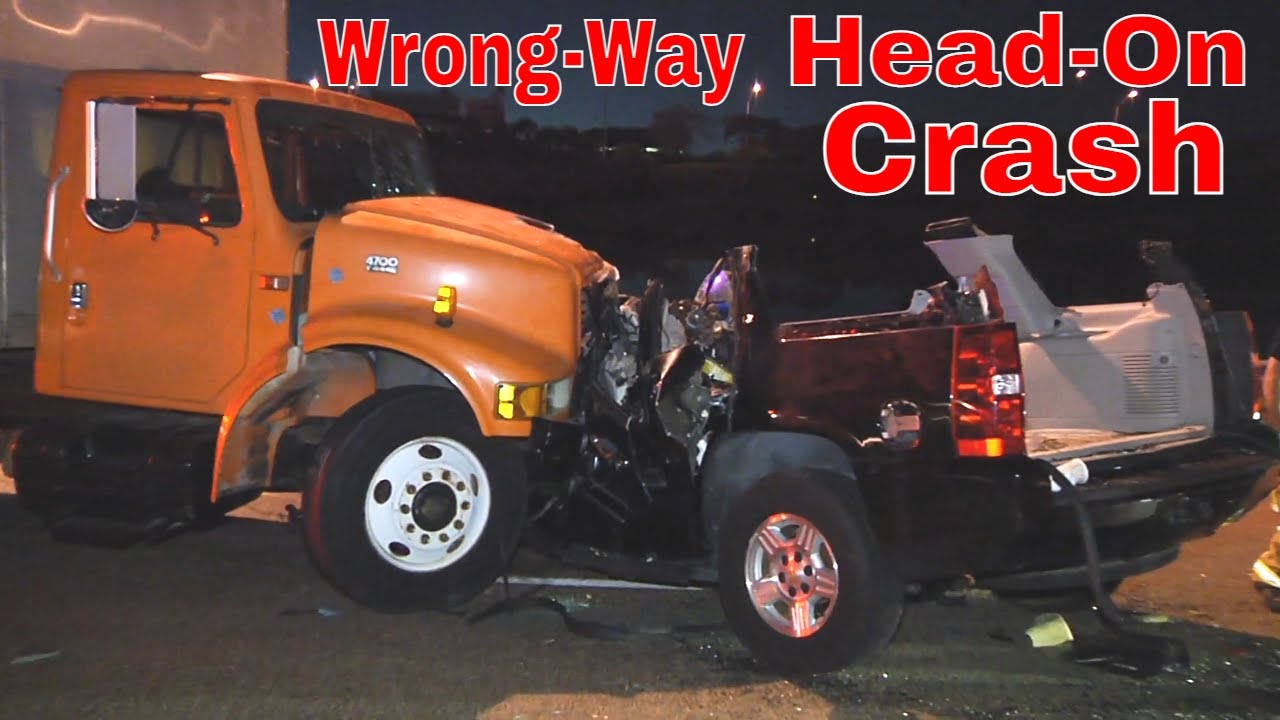 Wrong-Way Head-On Vehicle Crash With Over An Hour Extrication In Miramar Florida USA