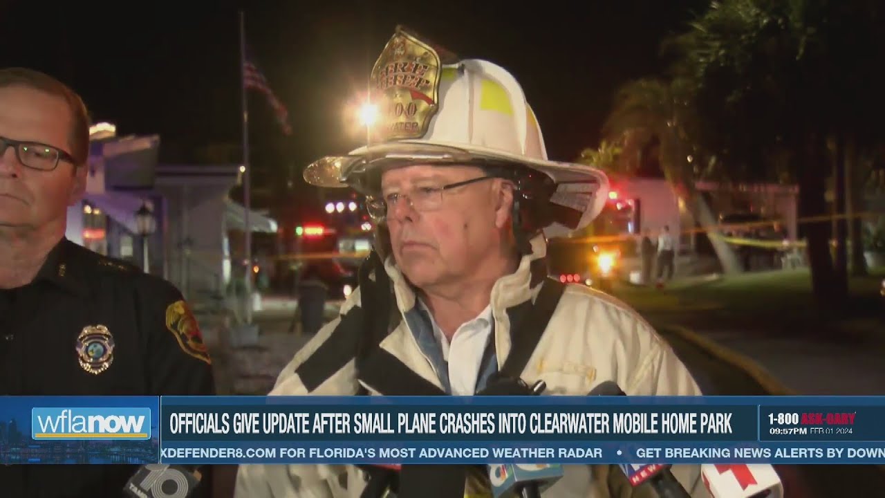 ‘Several’ dead after small plane crashes into Clearwater mobile home park, officials say