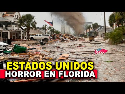 Horror en Estados Unidos! Severas tormentas golpean Florida. Alerta de tornado Miami
