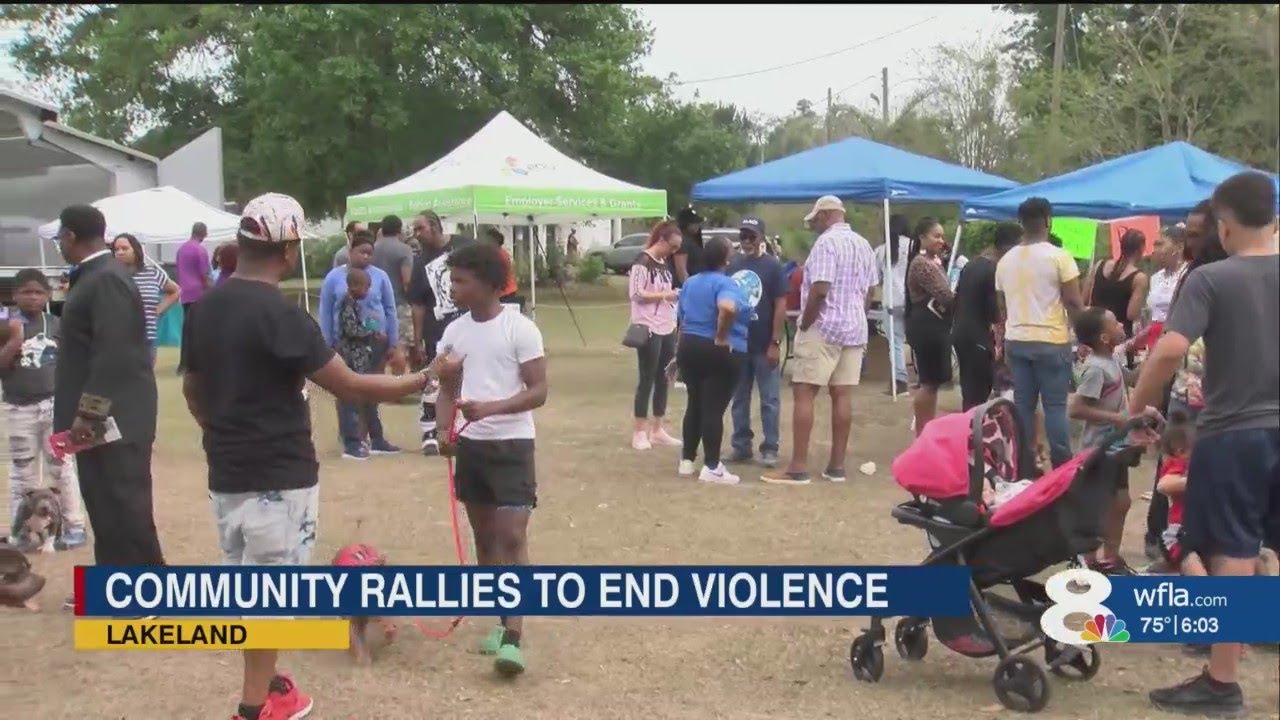 Lakeland rallies to end violence