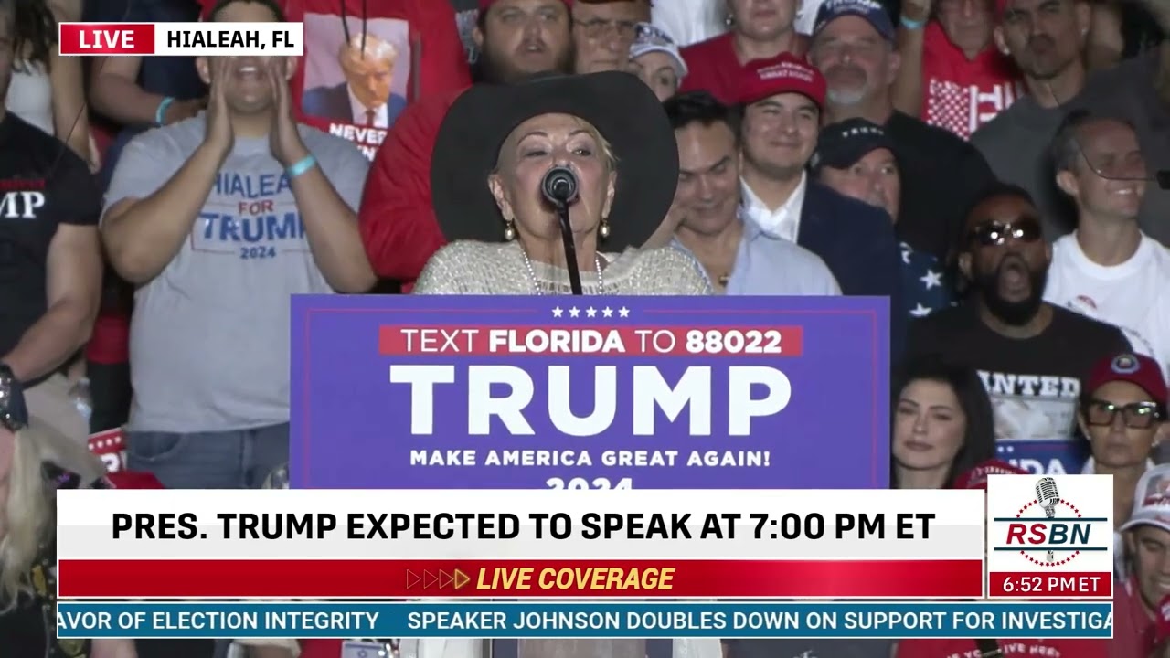LIVE – President Donald J. Trump to hold a rally in Hialeah, Florida – 11/8/23