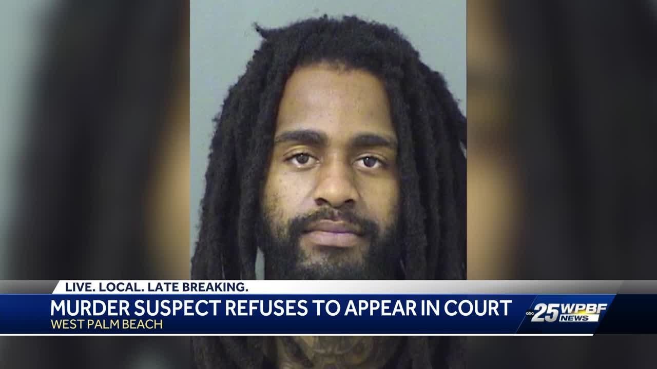 West Palm Beach homicide suspect refuses first appearance in court