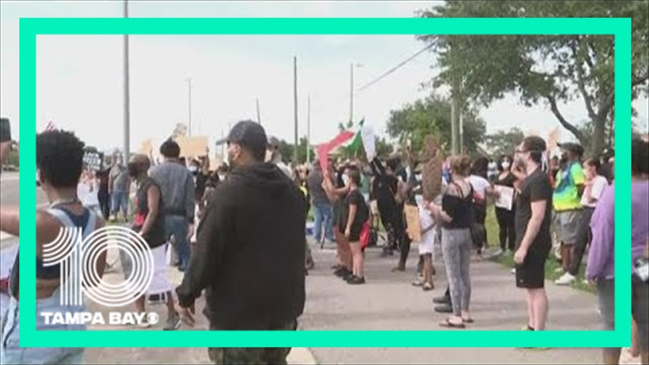 Riverview protest attracts large crowd