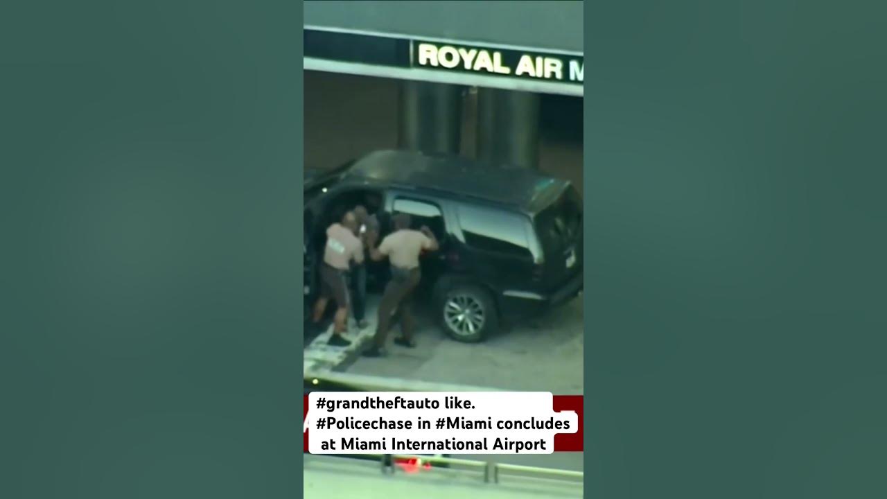 #grandtheftauto like #policechase in #Miami concludes at Miami International Airport