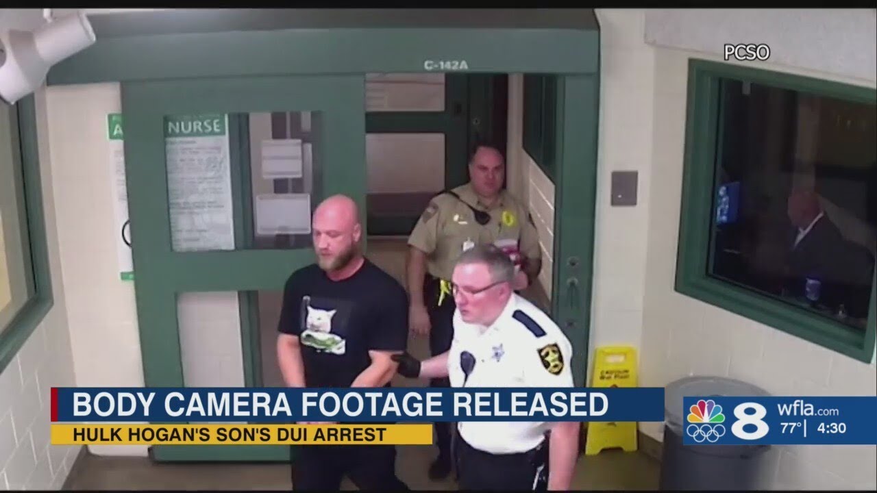 WATCH: Hulk Hogan shows up at son’s DUI arrest in Clearwater