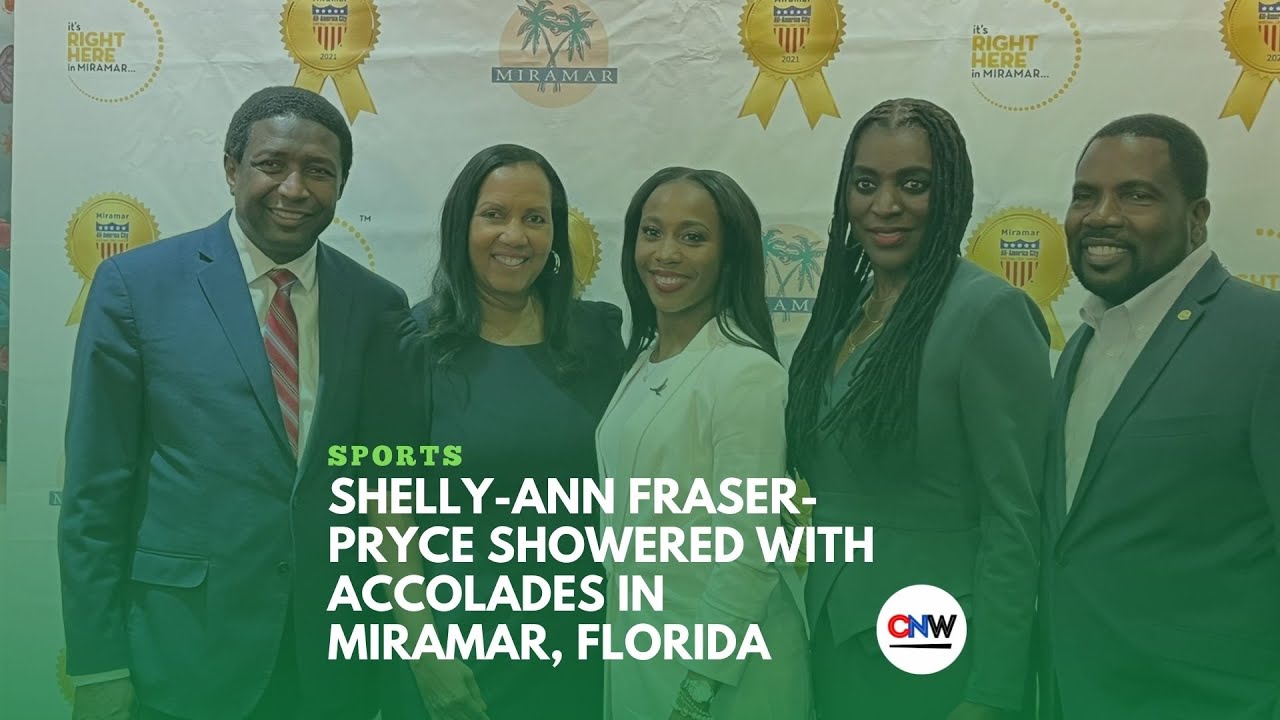 Shelly Ann Fraser Pryce Showered with Accolades in Miramar, Florida -SPORTS NEWS