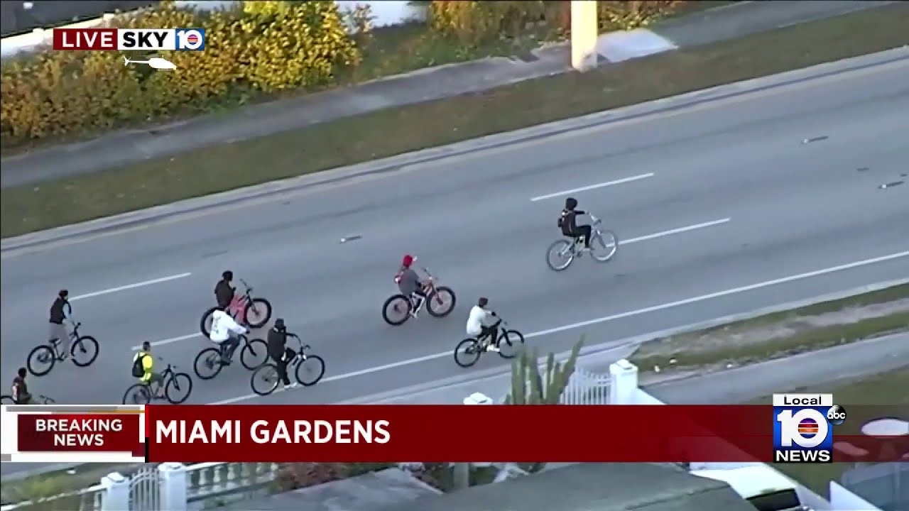 MLK Day demonstrators ride in Miami Gardens