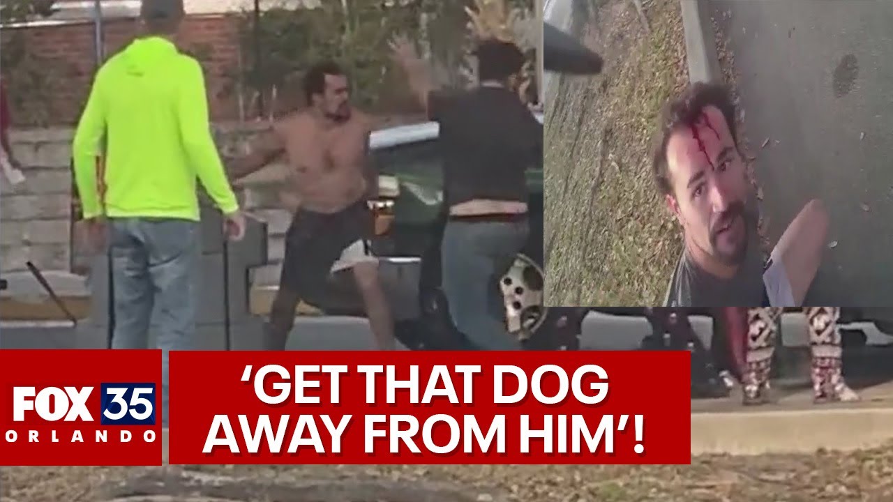 Florida man jumped by bystanders after beating his dog outside gas station