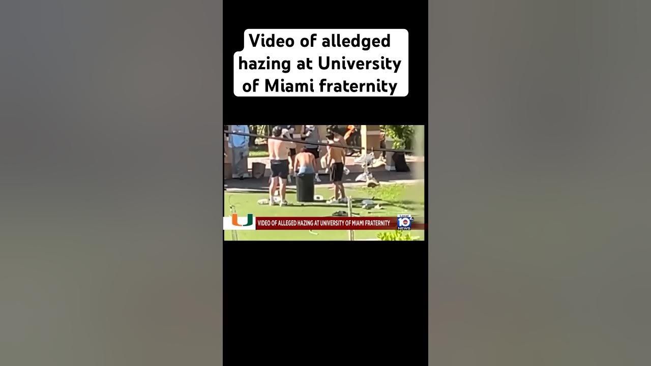 Video of alleged #hazing at #UniversityofMiami #fraternity #miami #um #haze
