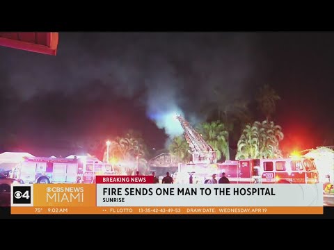 Fort Lauderdale man hospitalized with burns after house fire