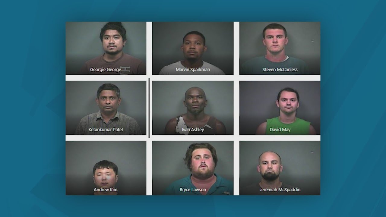 18 men arrested amid human trafficking investigation in Spring Hill