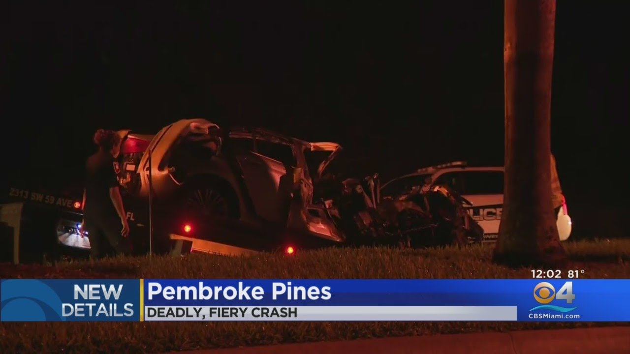 Police investigate fatal, fiery crash in Pembroke Pines