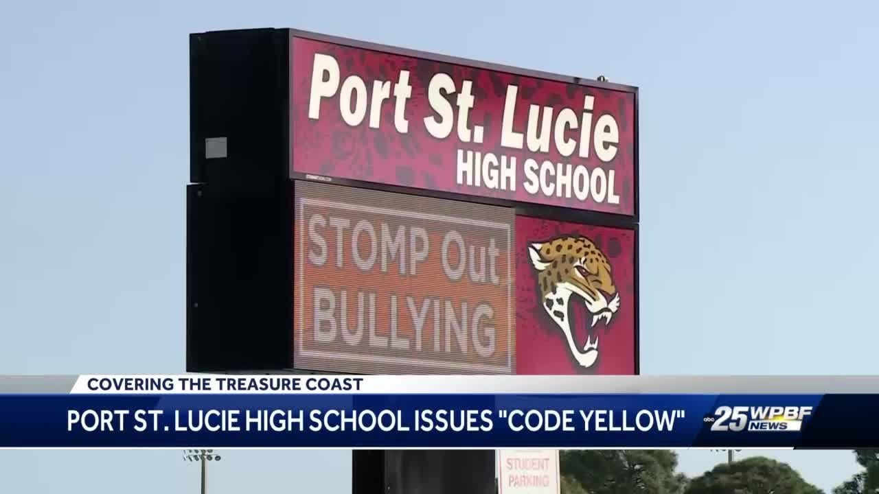 Rumored threat prompts investigation, code-yellow lockdown at Port St. Lucie High School