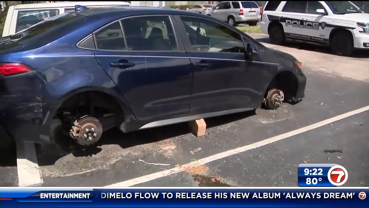 Burglars steal wheels from 3 cars in Pembroke Pines neighborhood