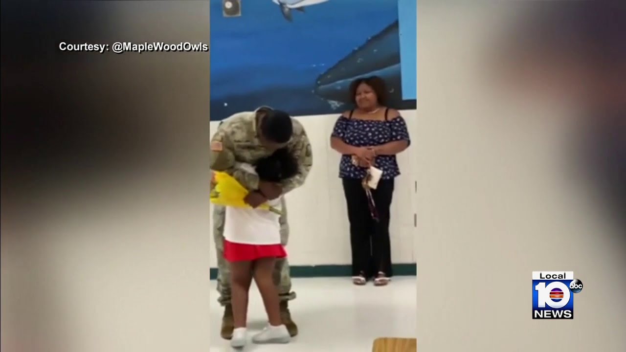 Coral Springs student at Maplewood Elementary gets surprise visit