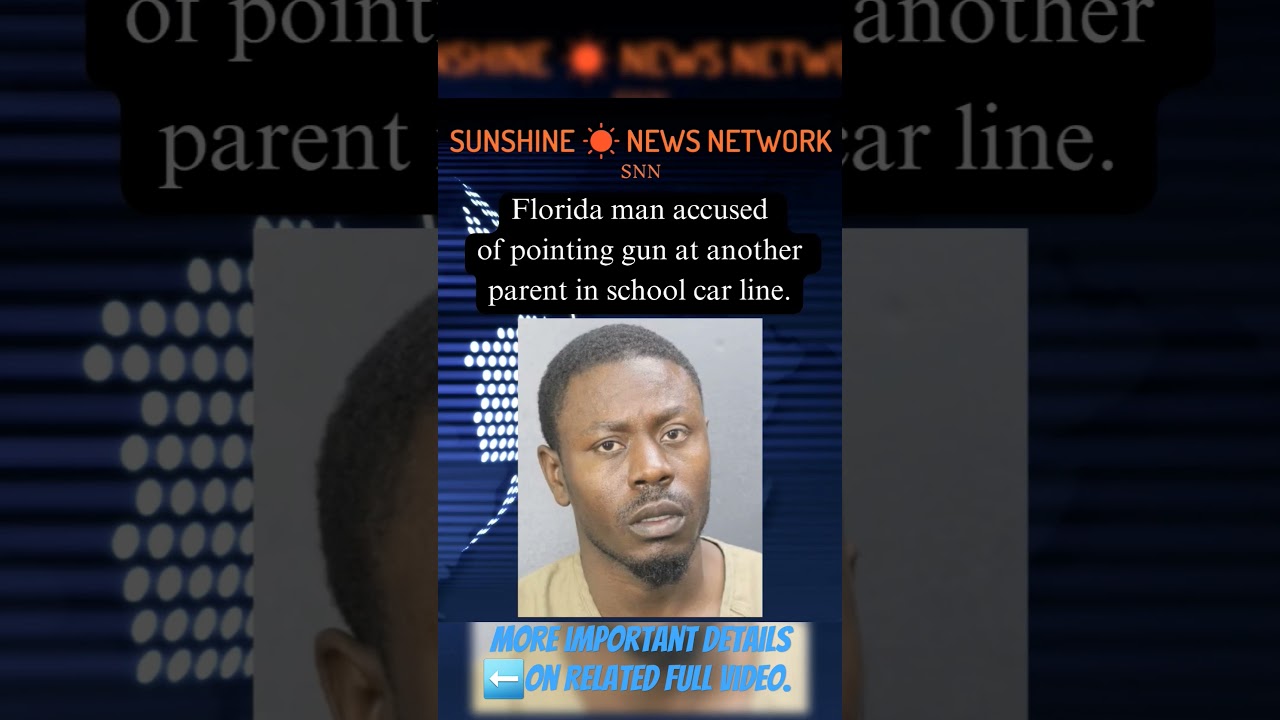 Shocking altercation in Florida | Gun pointed in school car line #shorts