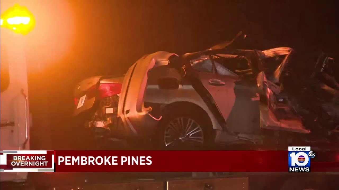 Woman dies in fiery crash in Pembroke Pines