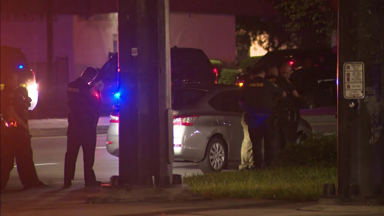Driver detained after fatally shooting man who approached his car in Miramar