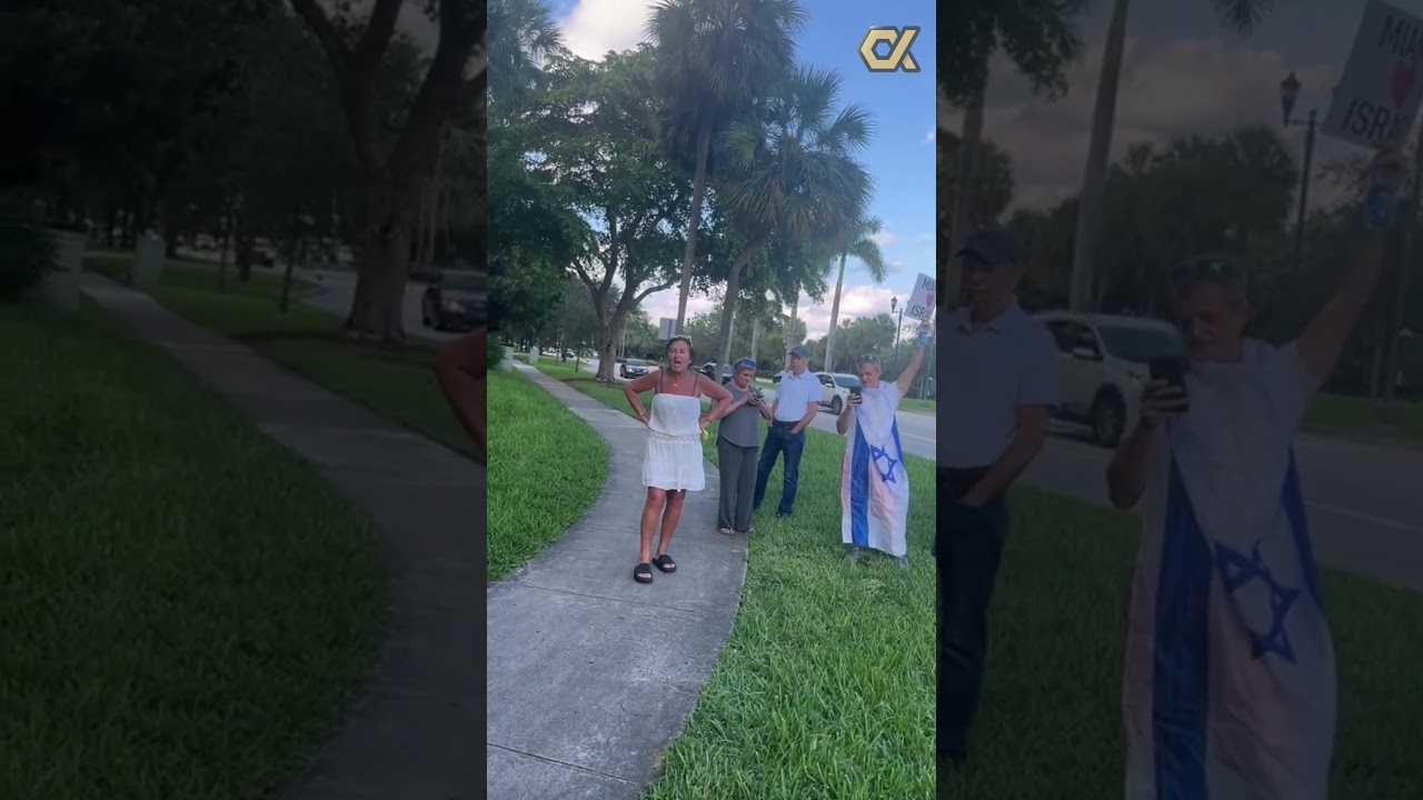 Zionists abusing a black woman in Miami