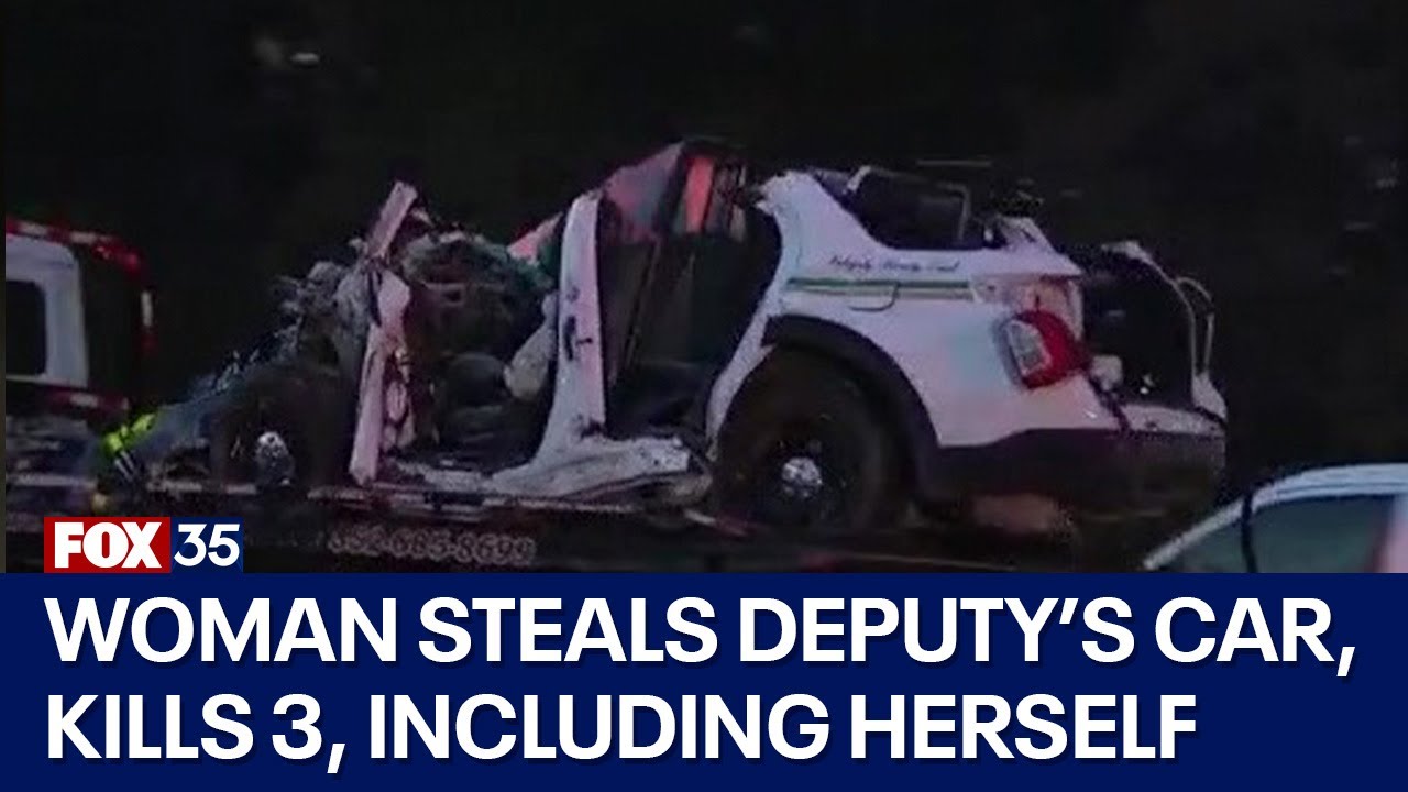 3 killed after woman steals Marion County deputy's car, speeds off
