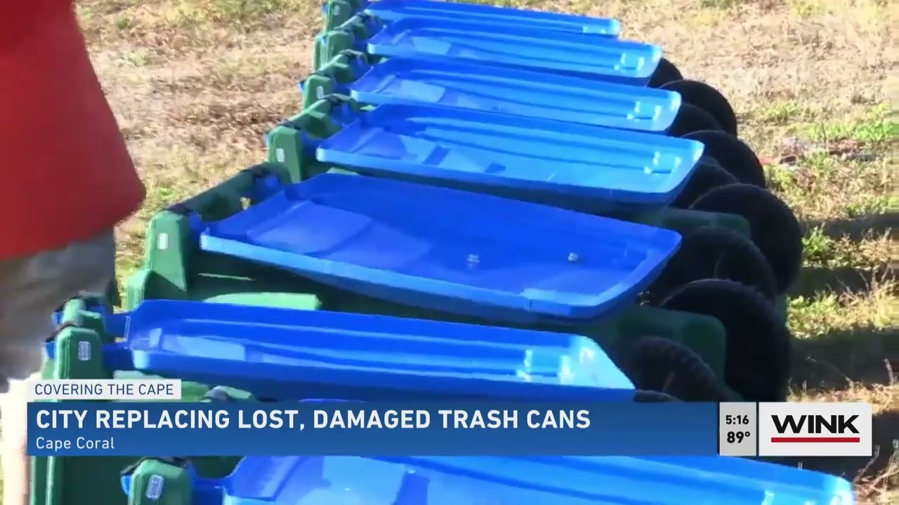 Cape Coral is replacing trash cans lost or damaged from Hurricane Ian