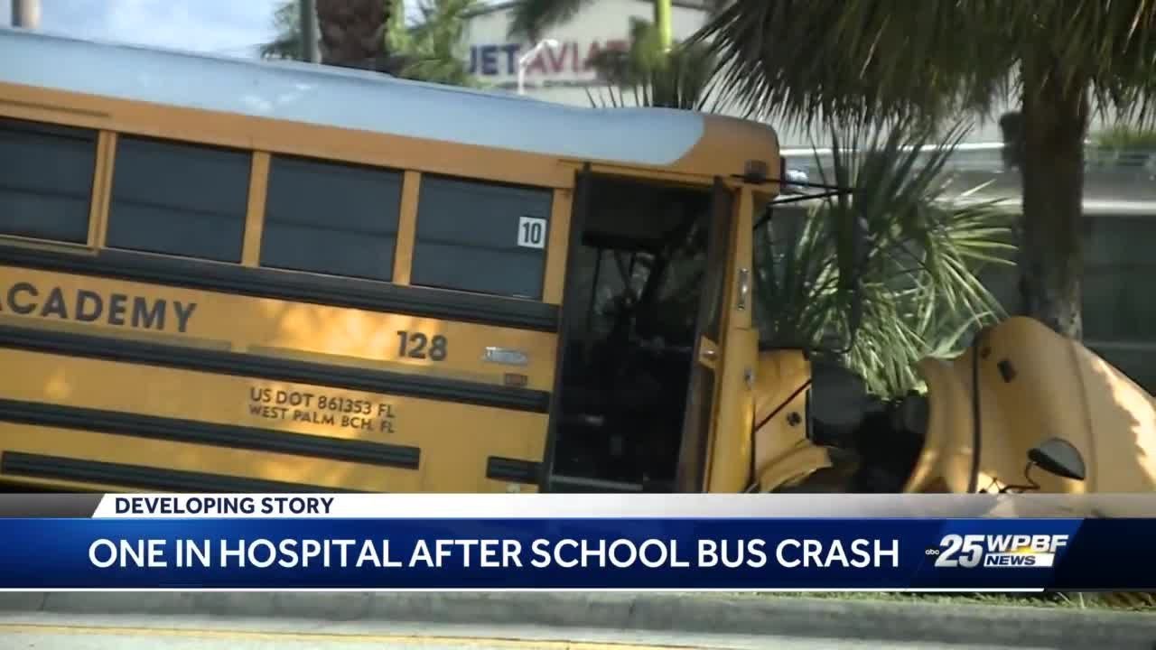 School bus crash in West Palm Beach
