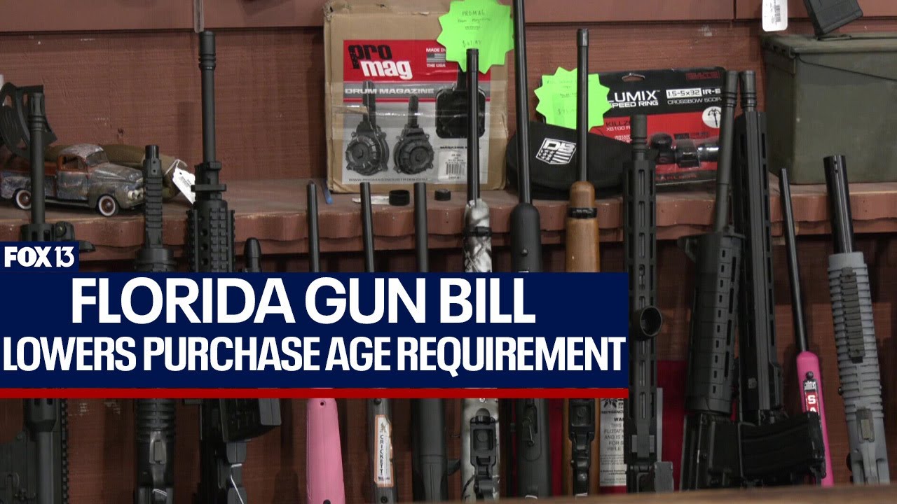 Age to buys guns in Florida may be lowered as Bill moves forward