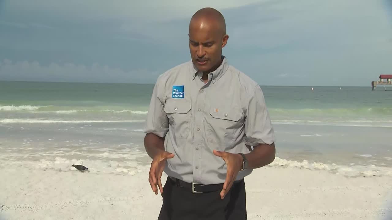 Clearwater Beach, Florida prepares for hurricane