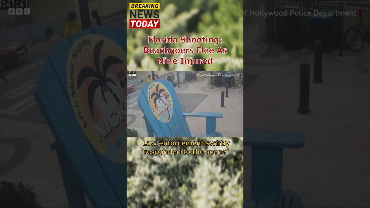 Horror at Hollywood Beach: 9 Injured in Florida Shooting #shorts #news