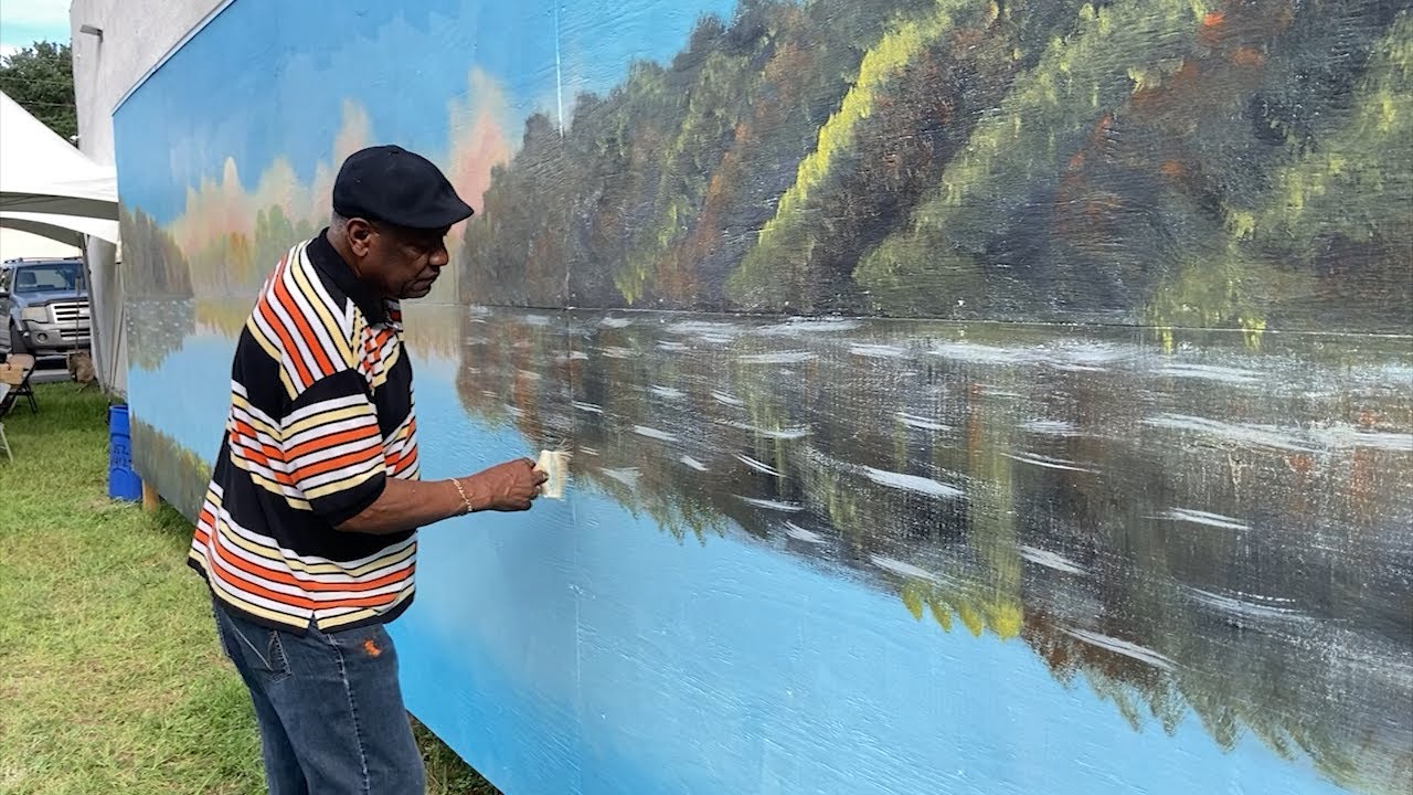 Florida Highwaymen Mural Painting in Gainesville