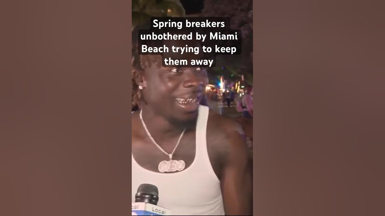 Spring breakers in #miamibeach remain unfazed by officials trying to keep them away.