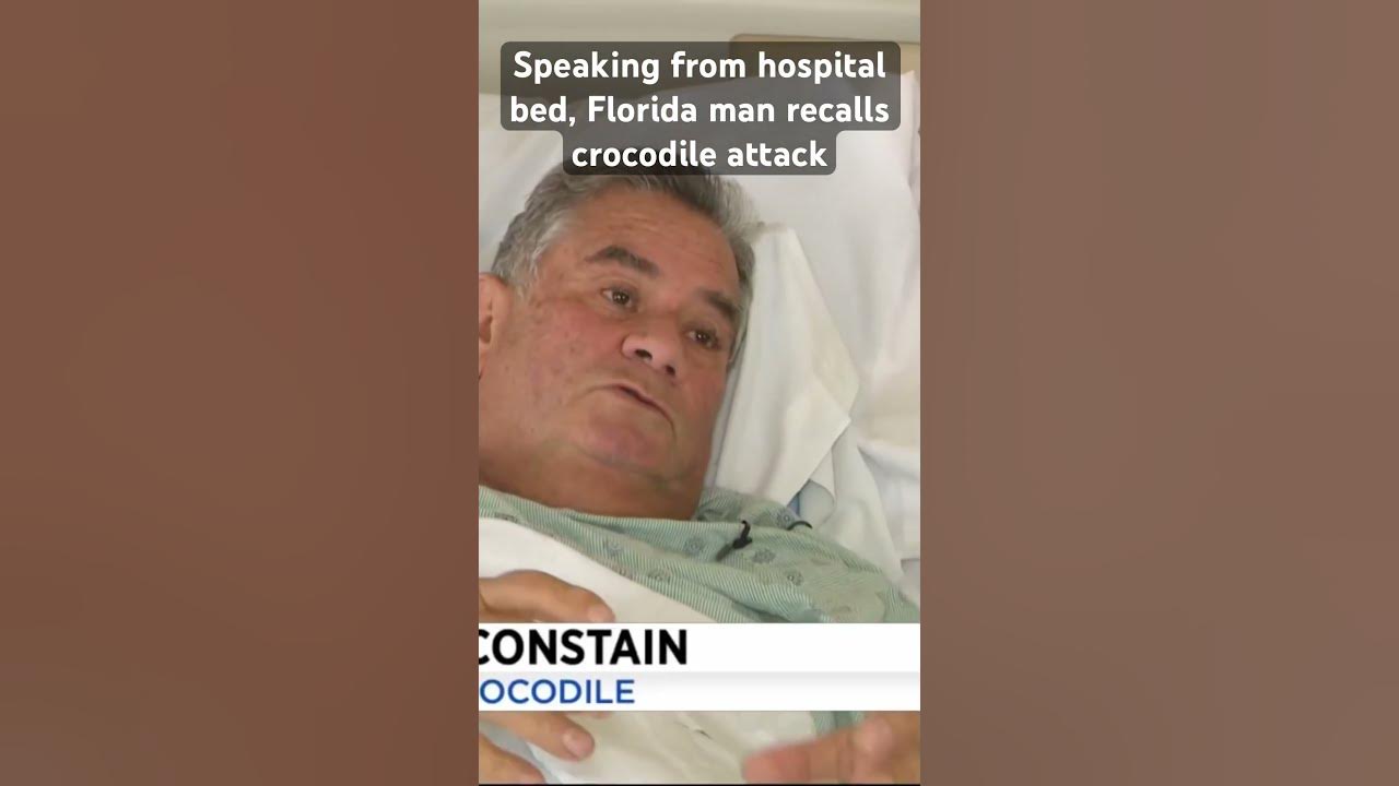 South Florida man recalls crocodile attack in interview from hospital bed #florida #crocodile