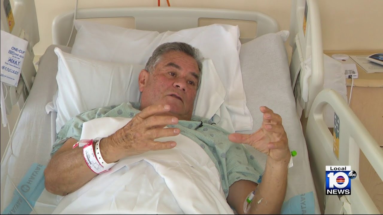 Speaking from hospital bed, South Florida man describes crocodile attack