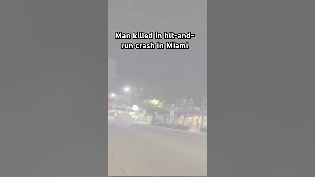Pedestrian killed in Miami hit-and-run #miami #crime
