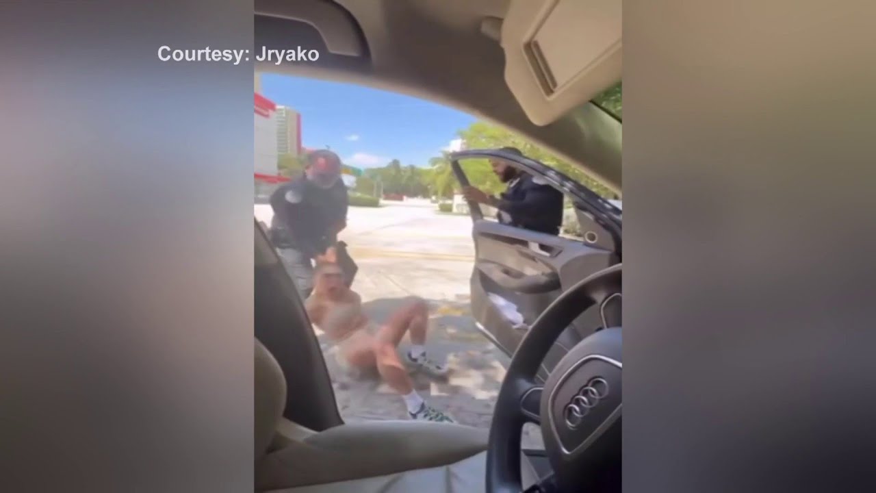 Video shows singer being dragged out of car during traffic stop in Sunny Isles Beach