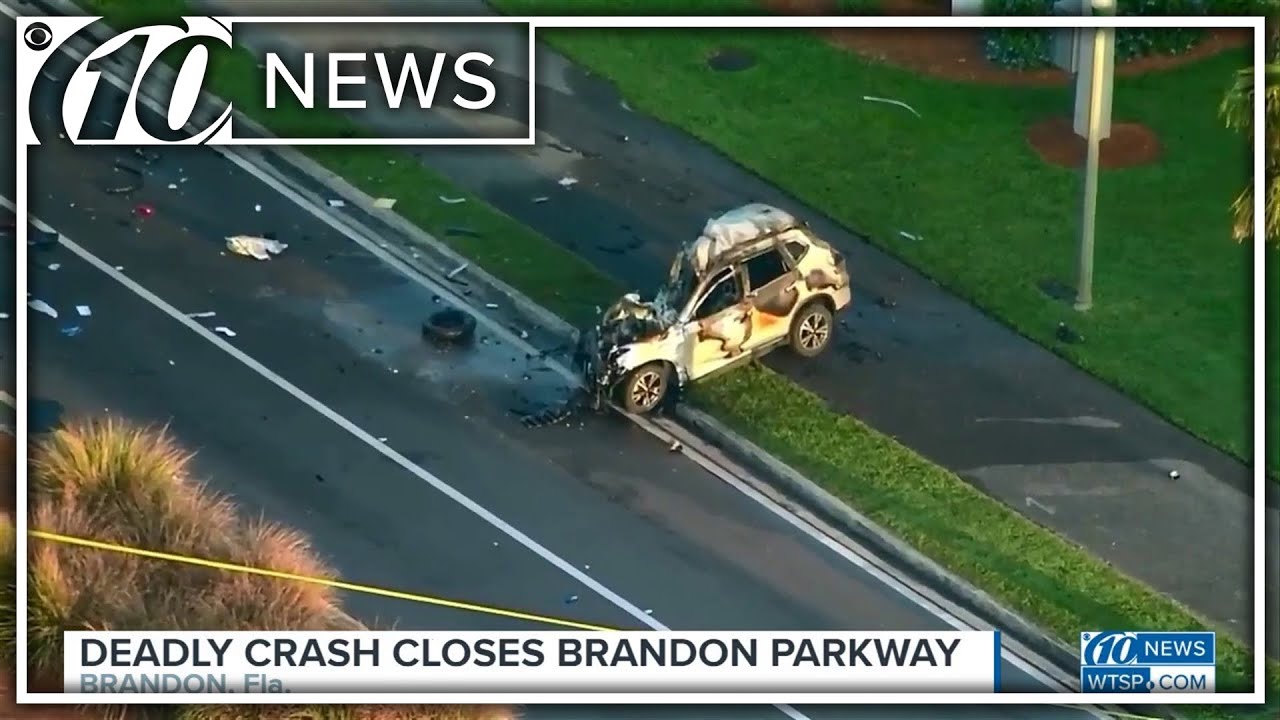 Deadly crash closes part of Brandon Parkway in Brandon, Florida