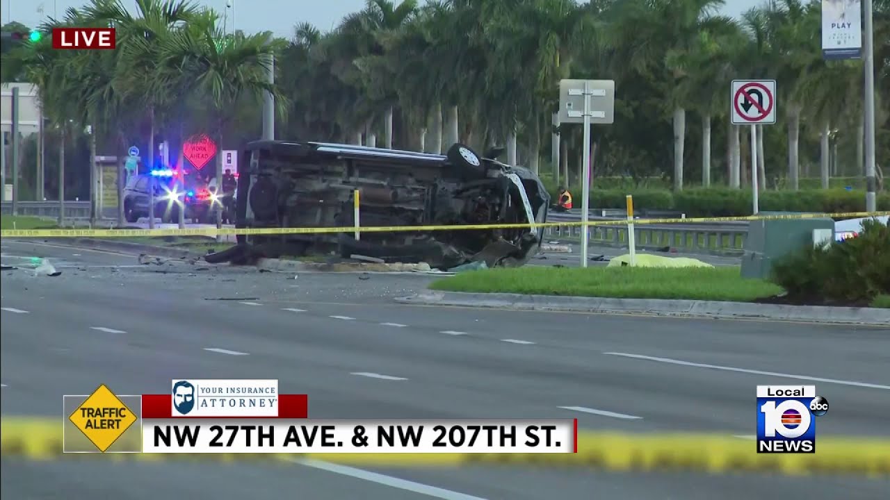 Fatal rollover crash reported in Miami Gardens