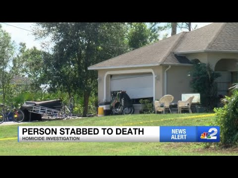 Person stabbed to death on Sunniland Boulevard in Lehigh Acres