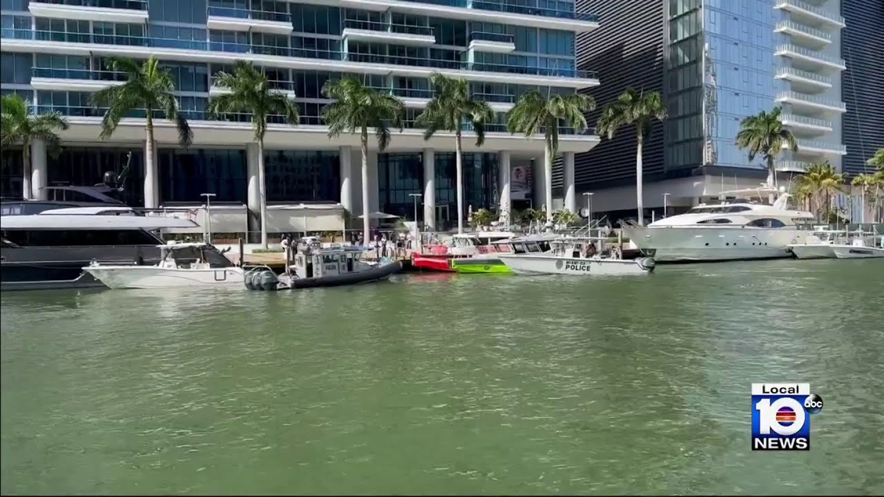 Several units respond to water off Brickell Avenue after reports of a body in the water