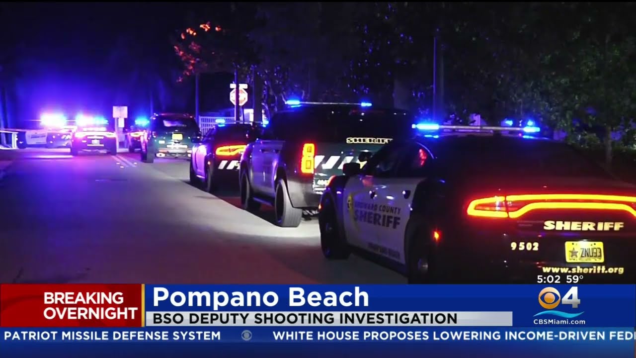 Broward Sheriffs Shoot Armed Suspect In Pompano Beach