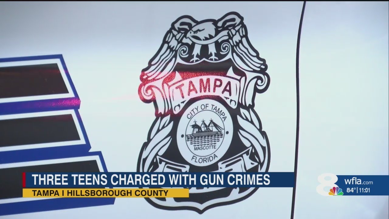 3 armed teens arrested, 10 guns seized by Tampa police